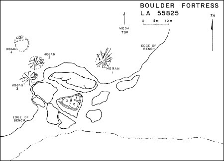 Boulder Fortress Pueblito Map