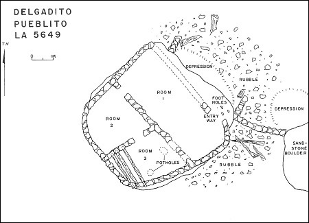Delgadito Pueblito Map