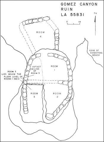 Gomez Canyon Pueblito Map
