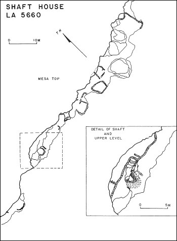 Shaft House Pueblito Map