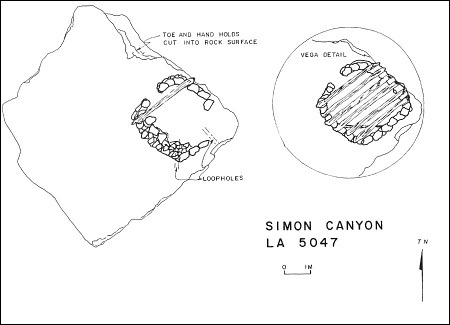 Simon Canyon Pueblito Map