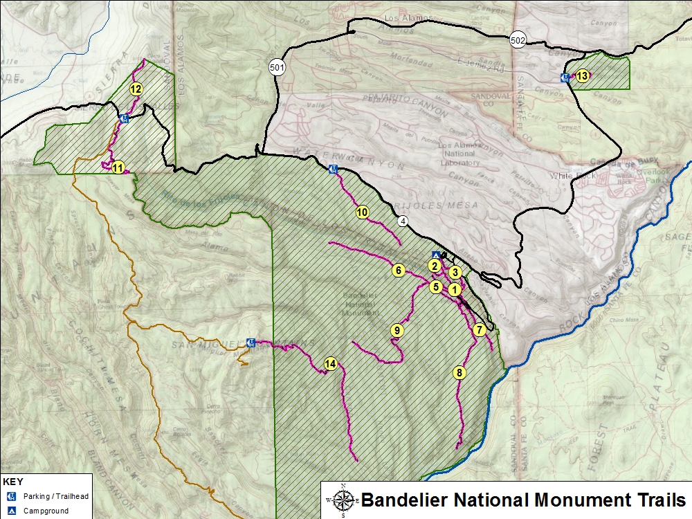 Bandelier National Monument Hiking Trails