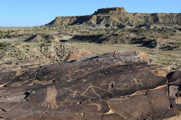 Petroglyphs on the Seismosaurus Trail