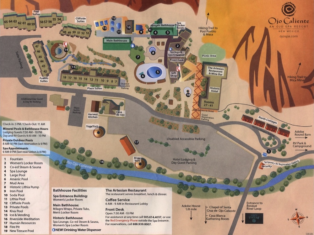 Ojo Caliente Resort Map