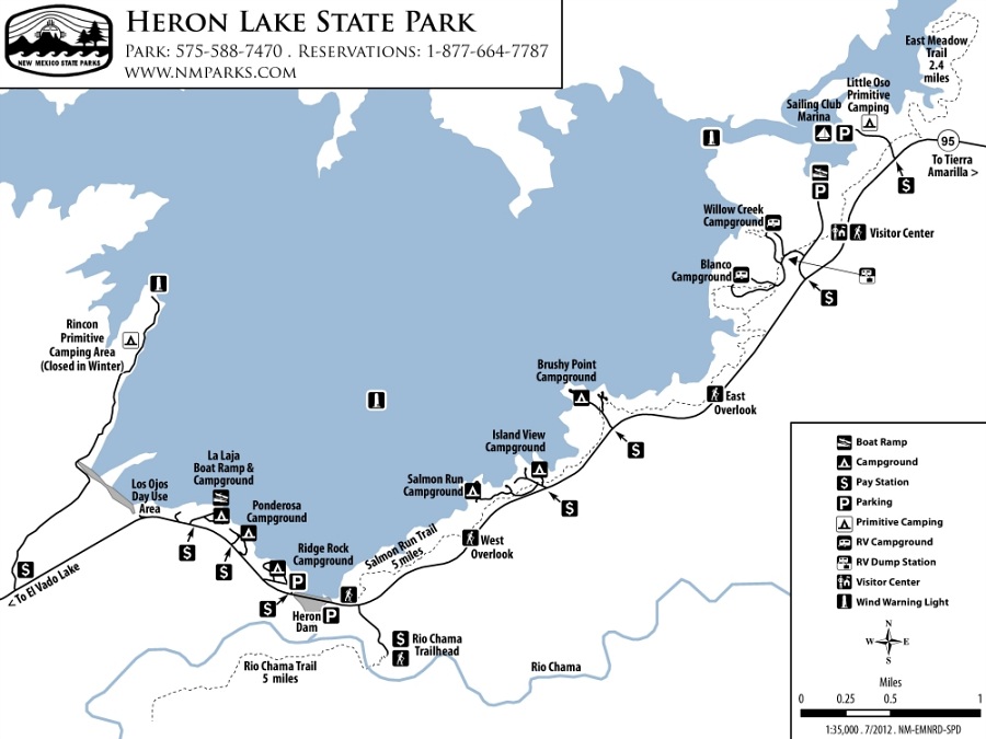 Heron Lake State Park Map
