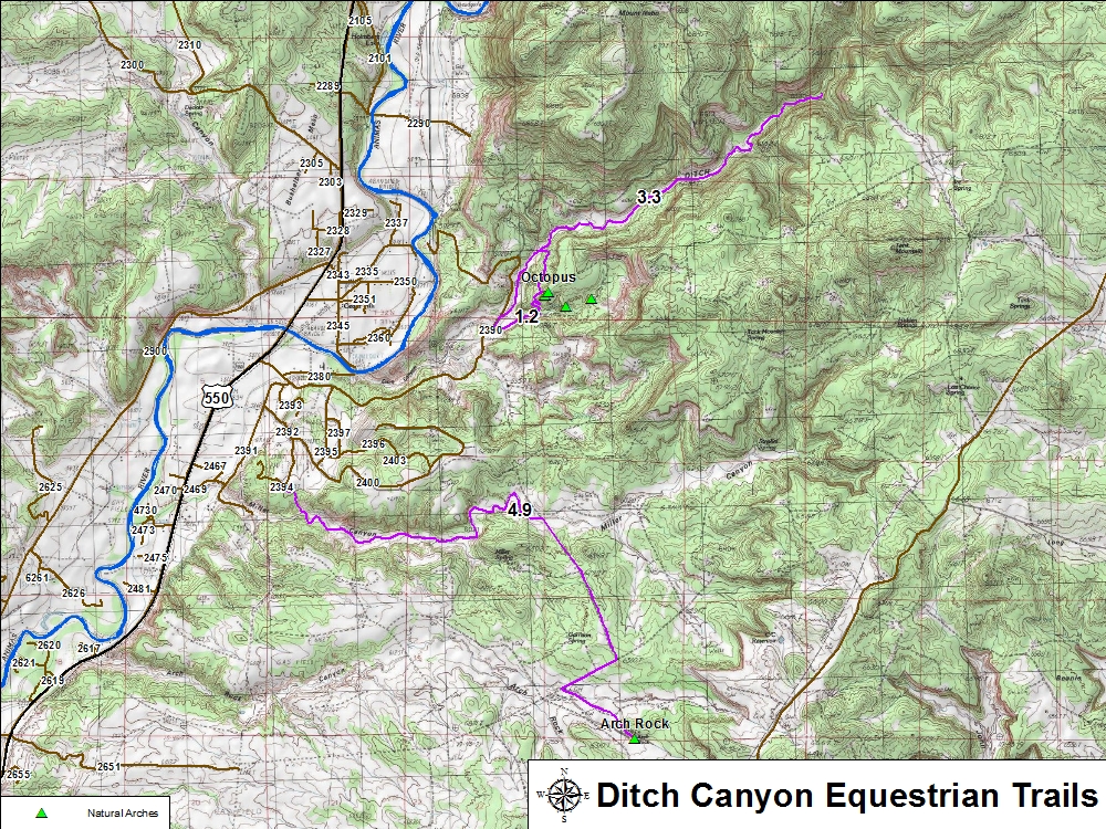 Ditch Canyon Map